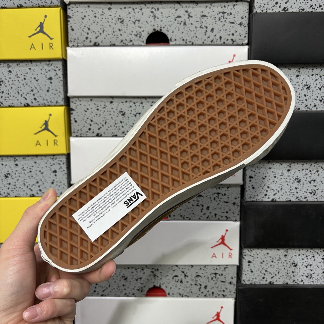 Vans LX Old Skool 36 Pearlized Pack Vintage Cocoa Brown VN000E8VFST Grey Yellow Bead - Image 6