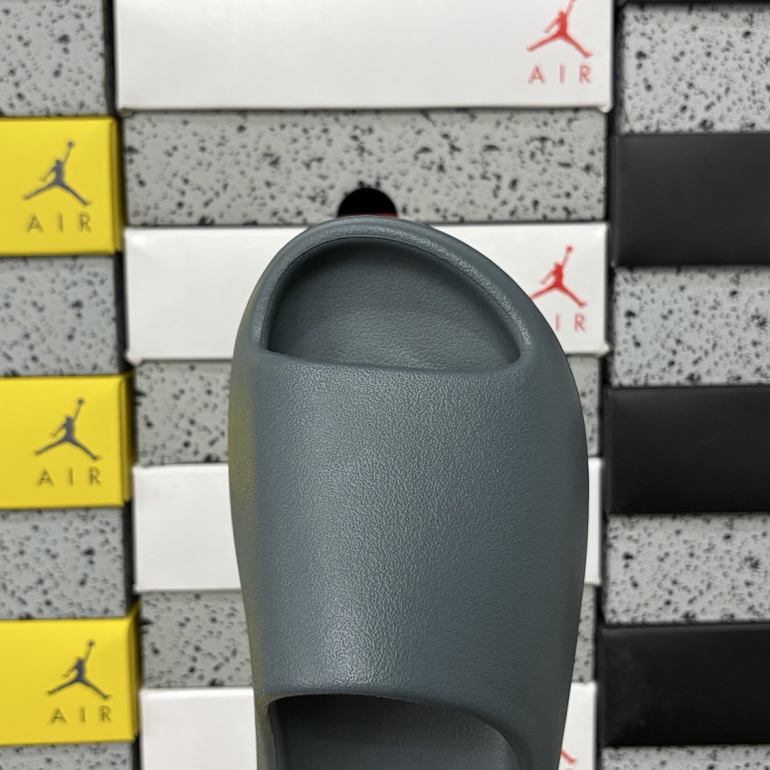 Adidas Yeezy Slide Slate Marine Slides Dark Grey Green (Matte) - Image 4