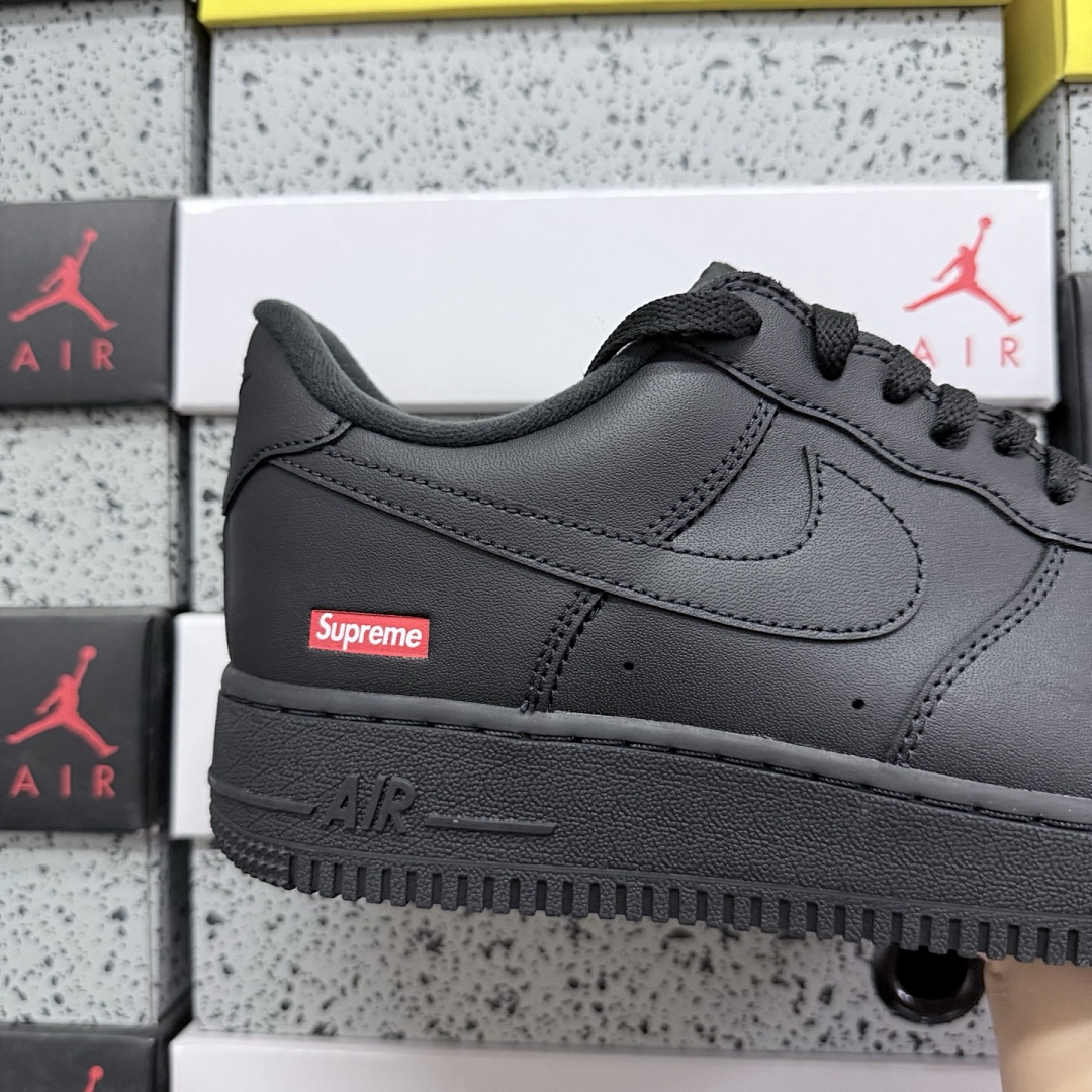 Nike Air Force 1 Low Supreme Black Sup - Image 7