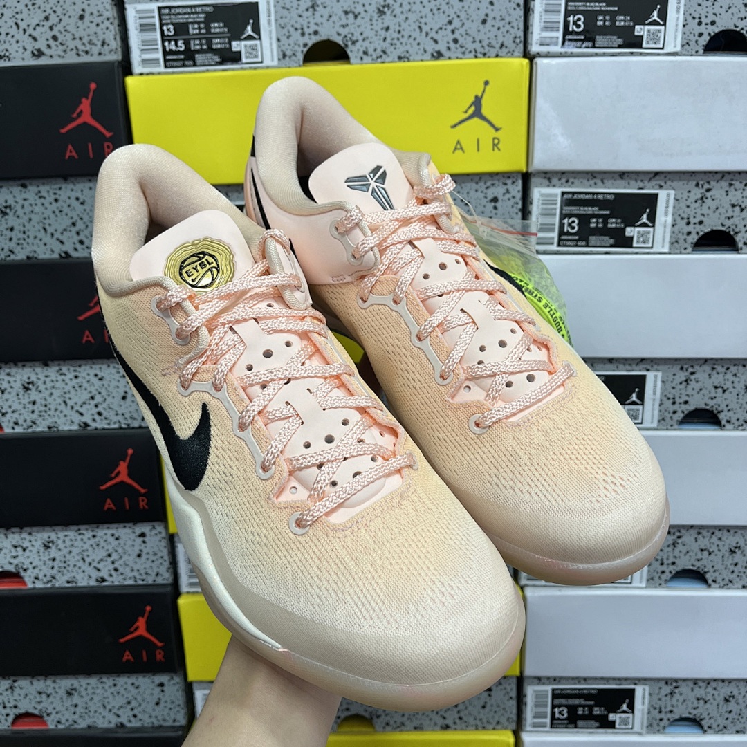 Nike Kobe 8 Protro EYBL Academy PE ZK8 Peach Pink HQ3138 - Image 8