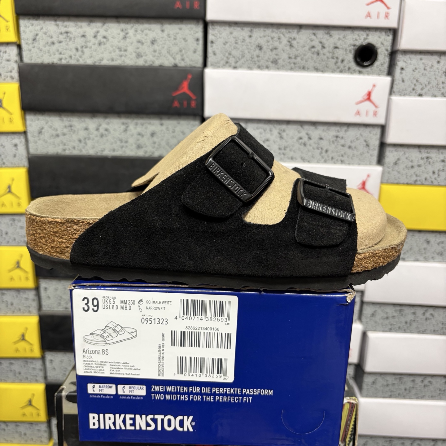 Birkenstock Birken Arizona Birkibuc 0951323 (Black) - Image 10
