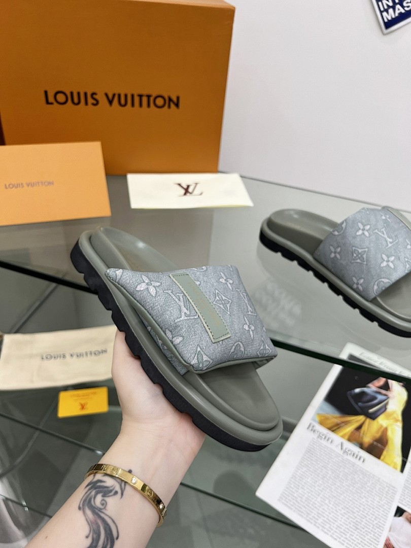 Louis Vuitton Velcro Slippers - Image 3
