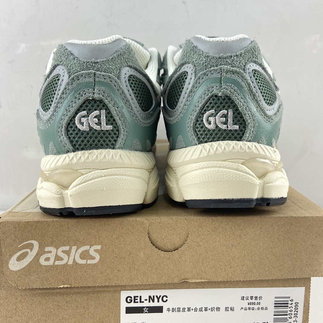 ASICS Gel-NYC Ivy Smoke Grey NYC (Light Green Cream) - Image 2