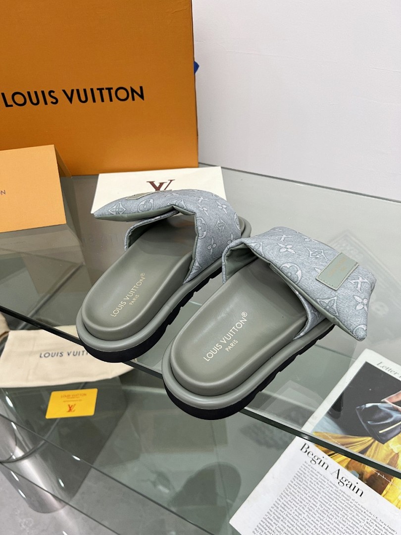 Louis Vuitton Velcro Slippers - Image 2