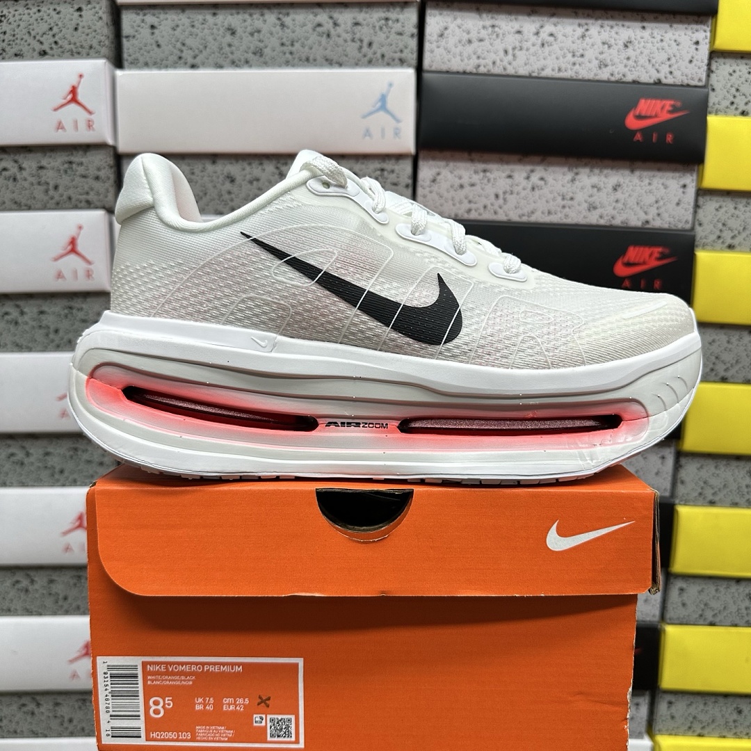 Nike Vomero Premium White Bright Crimson