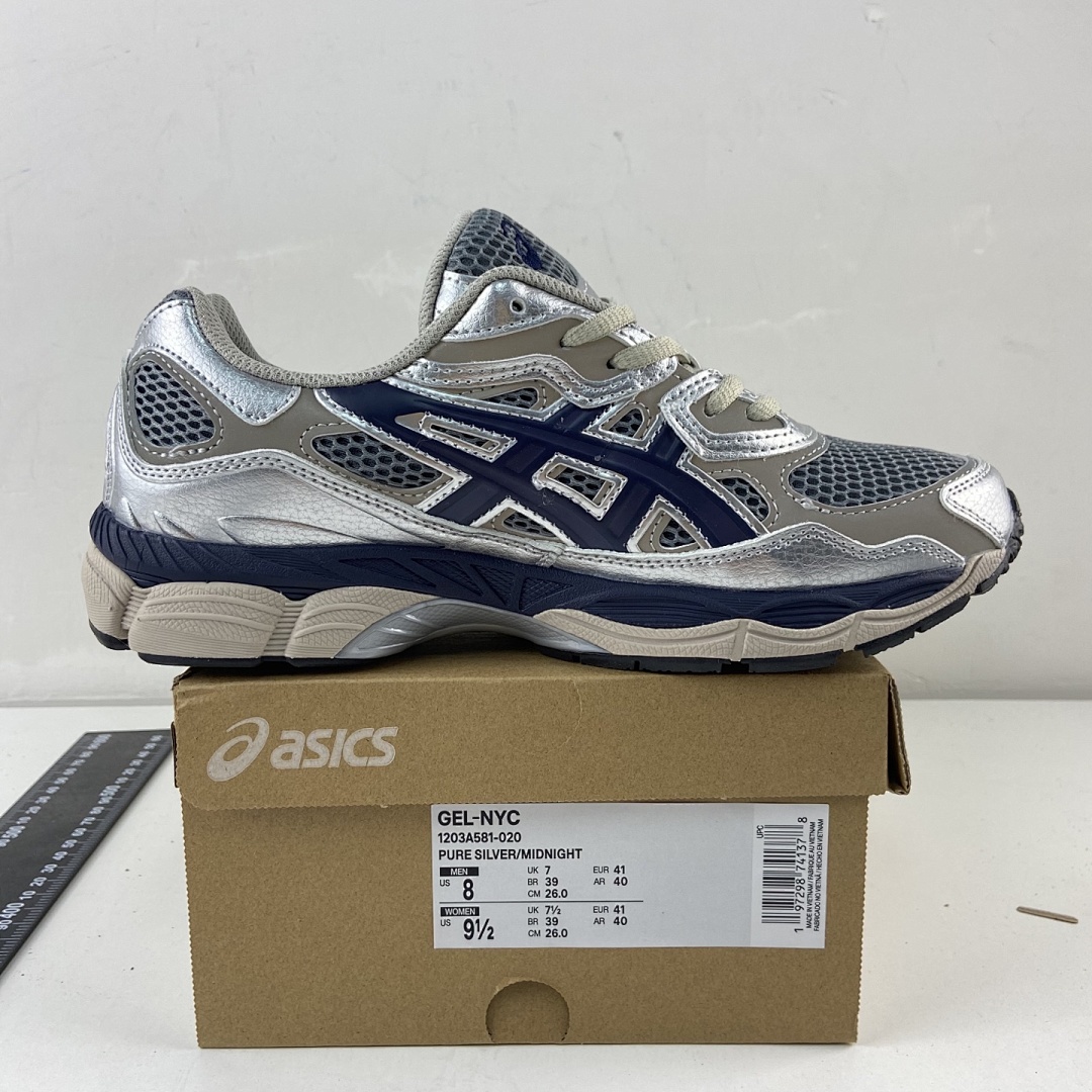 ASICS Gel-NYC Billy's Pure Silver Midnight NYC - Image 5