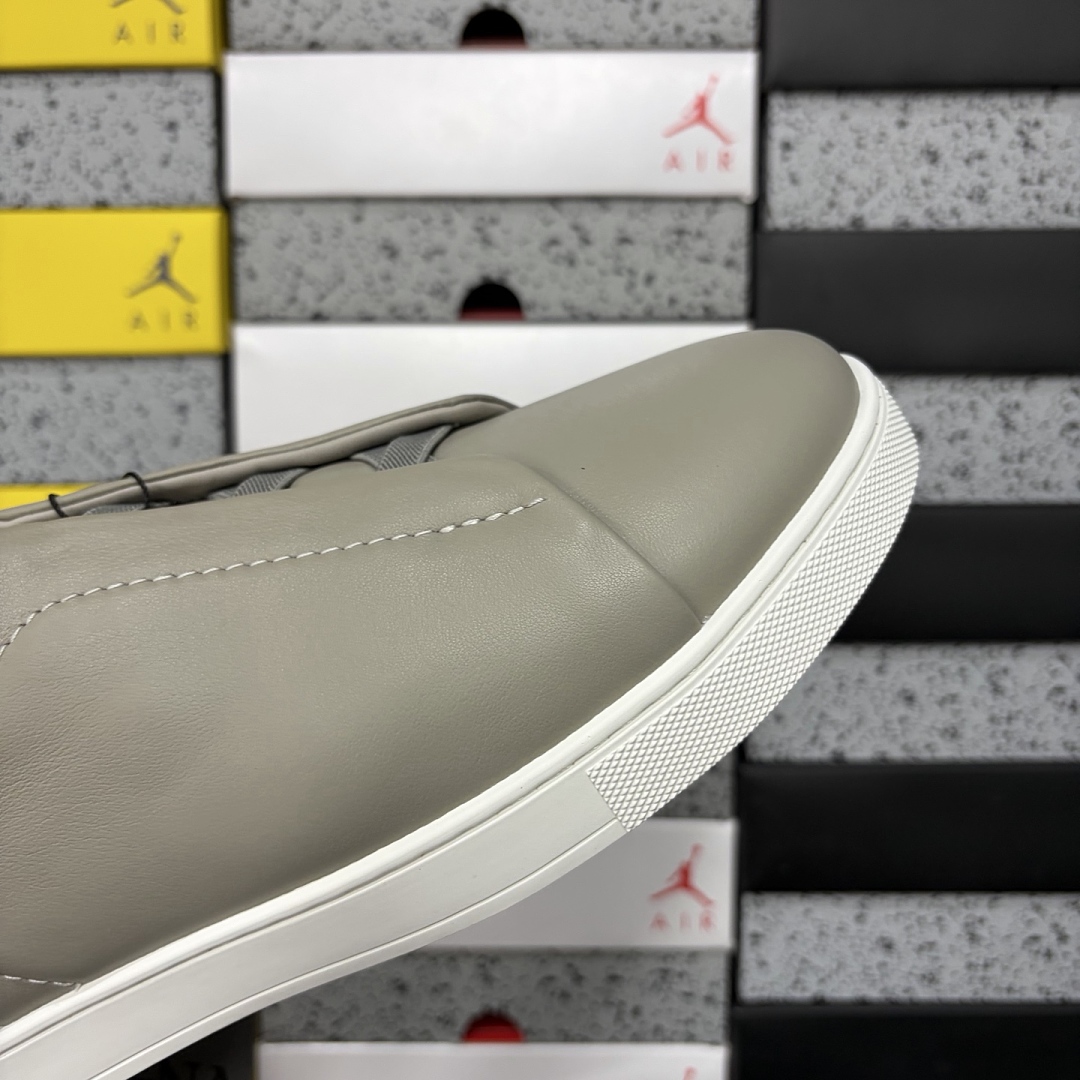 Zegna Deerskin Triple Stitch (White Grey) - Image 9