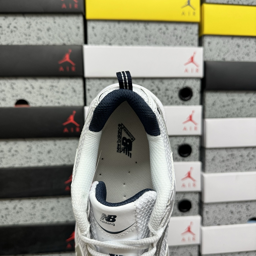 New Balance 530 (White Silver Navy) - Image 8