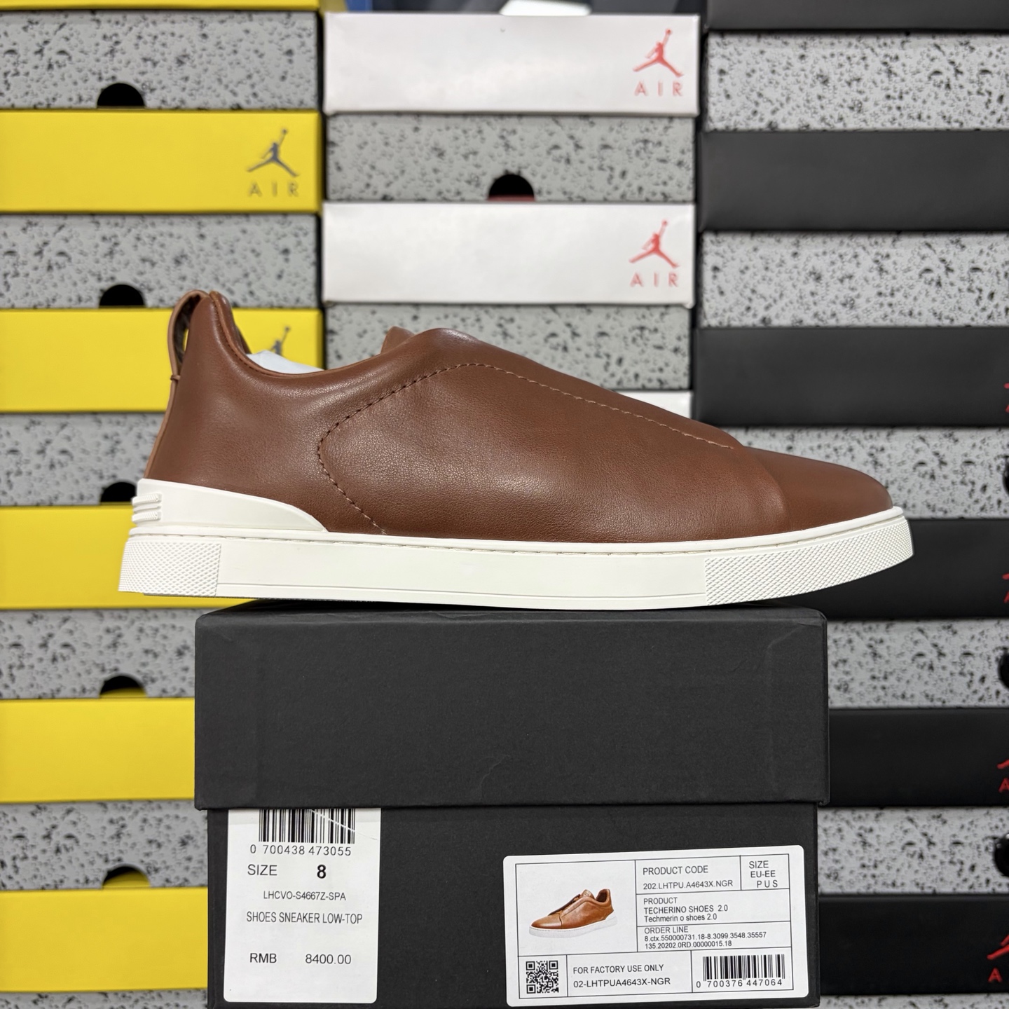 Zegna Deerskin Triple Stitch (White Brown) - Image 11