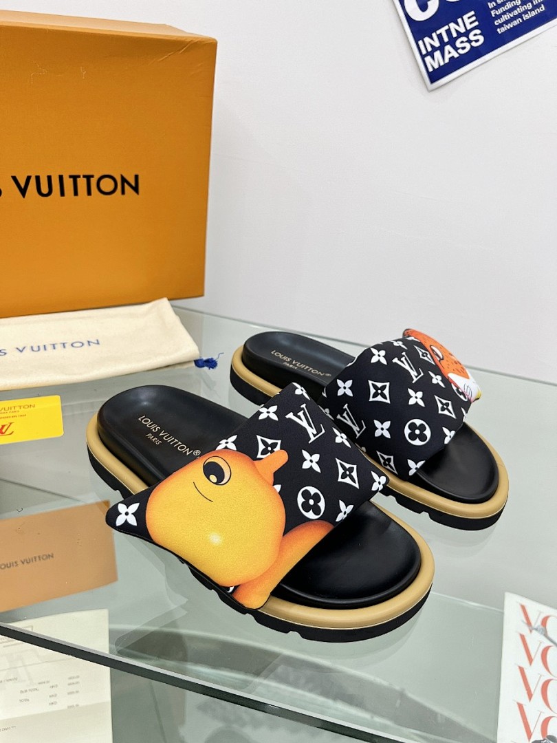 Louis Vuitton Velcro Slippers - Image 8