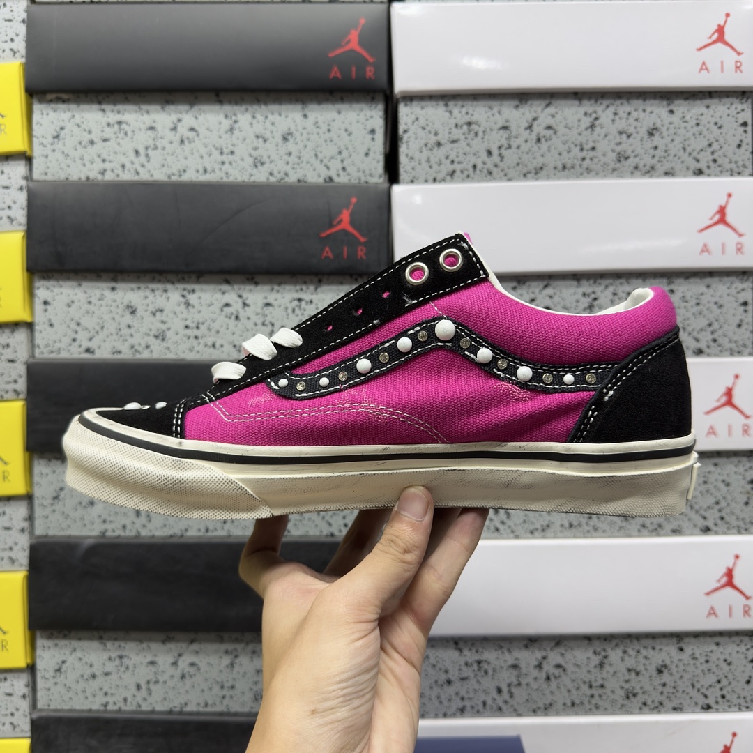 Vans OTW Old Skool 36 Pearlized Pack Pink Black VN000E8VHLE Red Bead - Image 6
