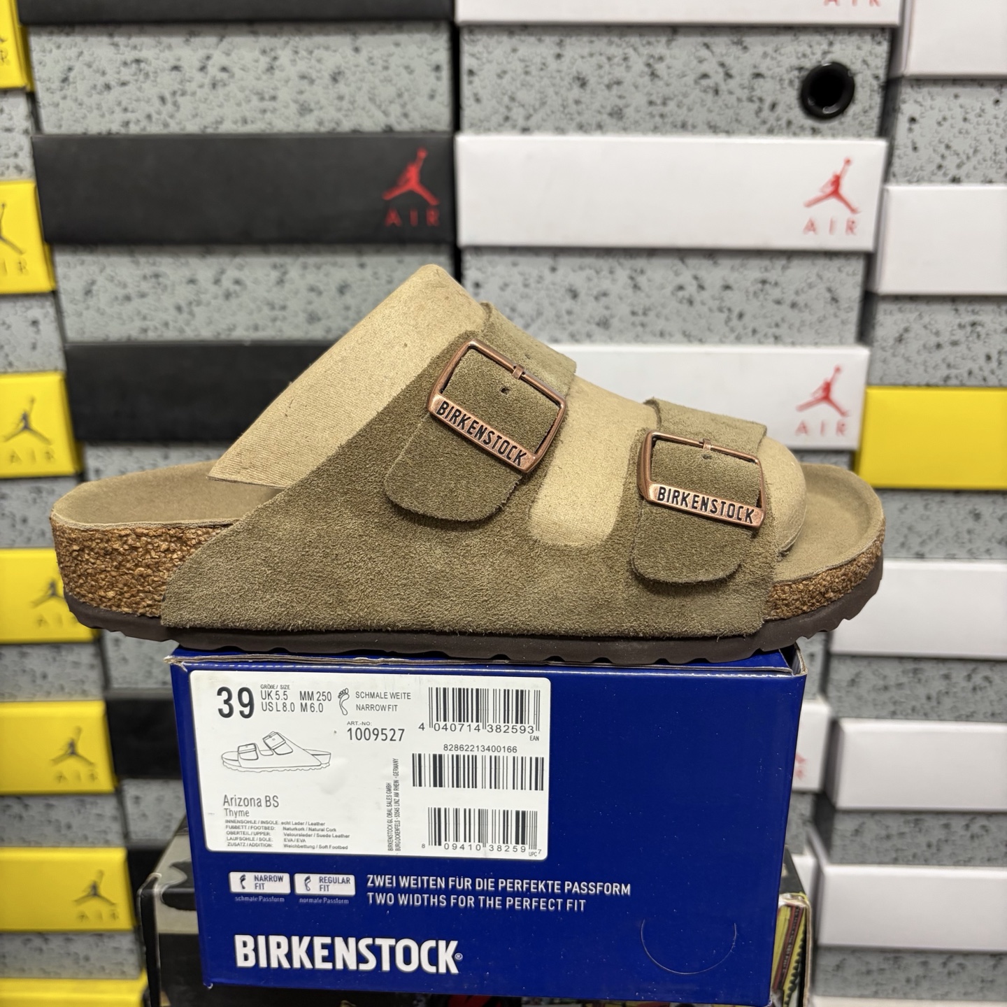 Birkenstock Birken Arizona Birkibuc 1009527 (Light Green) - Image 10