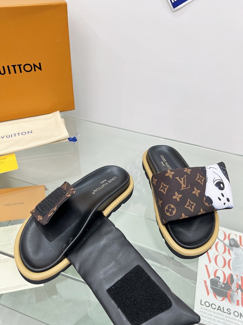 Louis Vuitton Velcro Slippers - Image 7