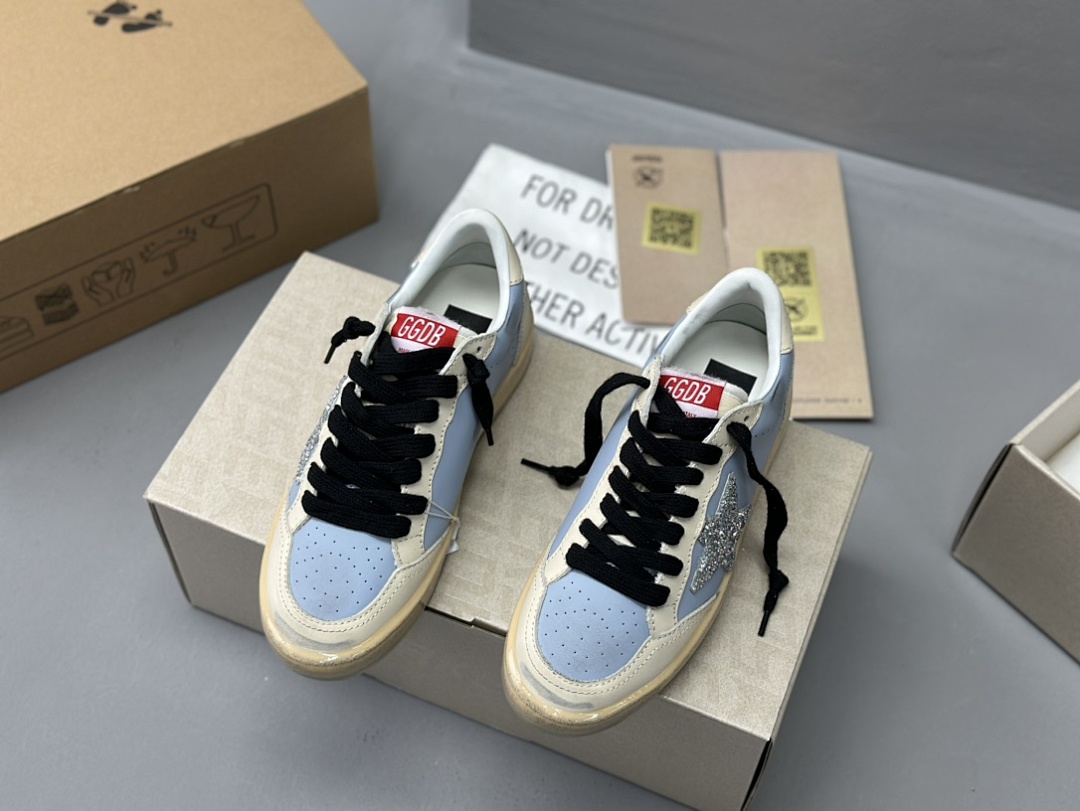 Golden Goose Deluxe Brand Limited Gum Sole Silver Star (White) - Image 4