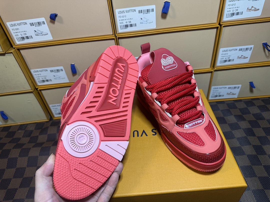 Louis Vuitton LV Skate Light Red Sneakers - Image 2