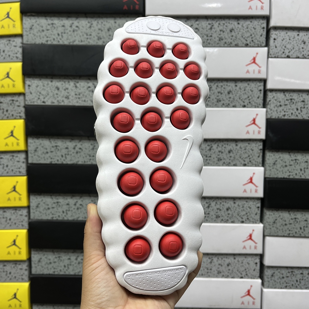 Nike Mind 001 Slide White Speed Red HQ4307-101 - Image 9
