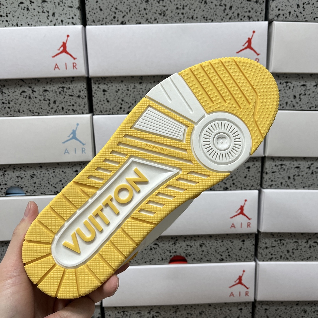 Louis Vuitton Trainer (White Yellow) - Image 4