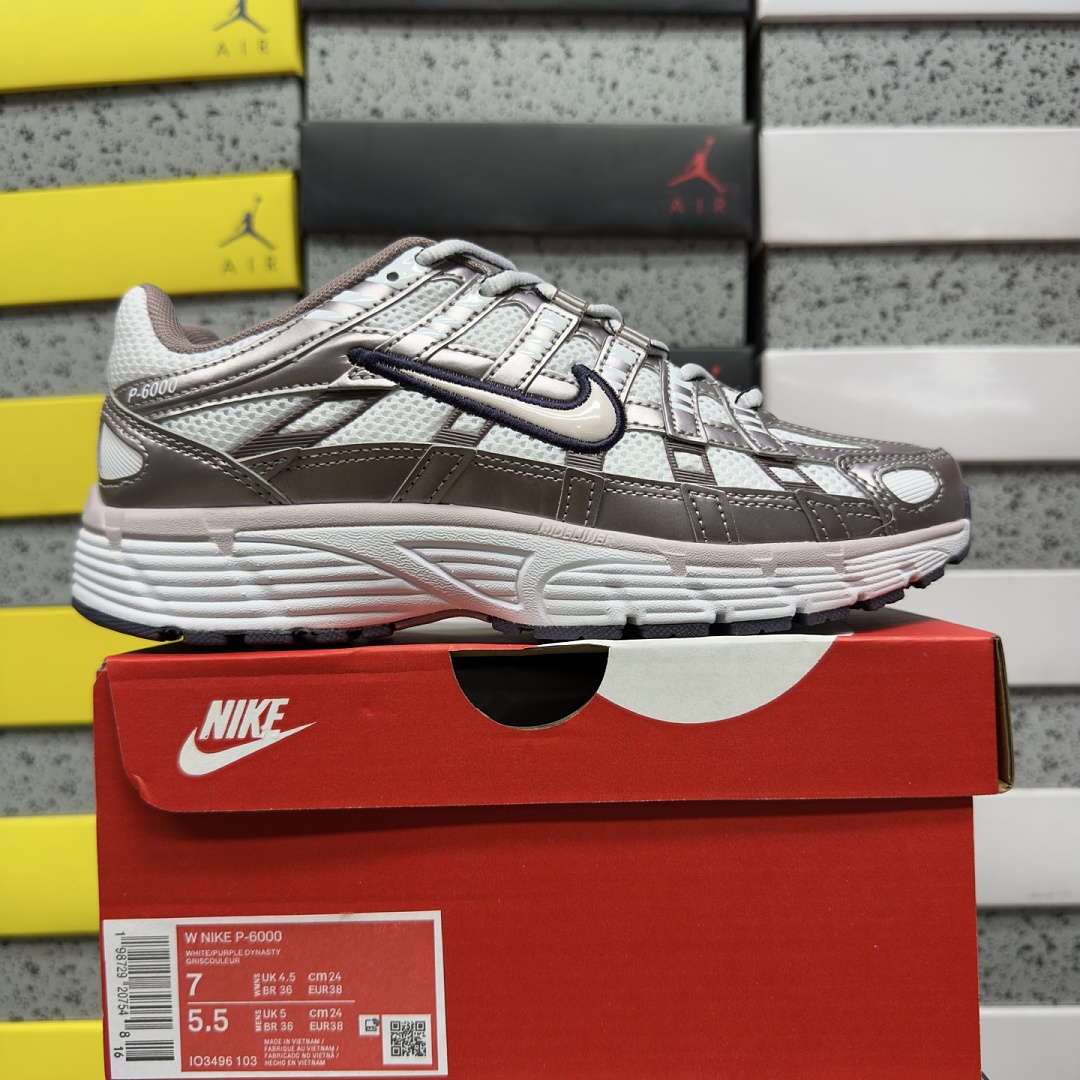 Nike P-6000 White Purple Light Violet Ore