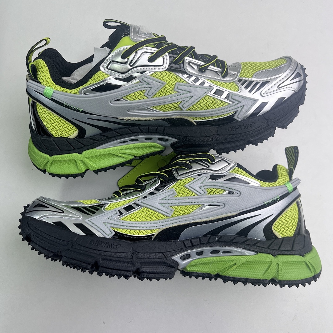 Off-White Be Right Back Silver Green Fluo - Image 8