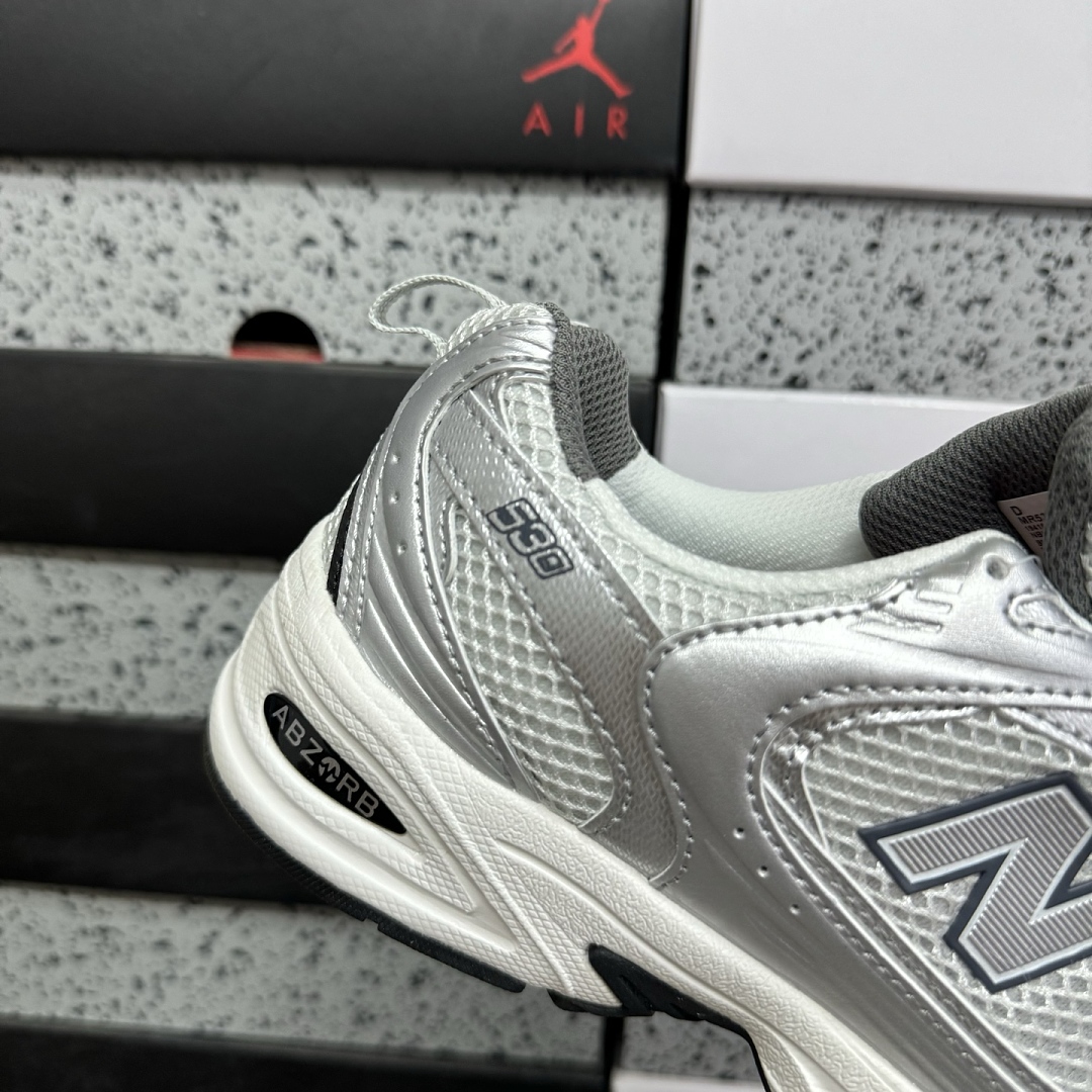 New Balance 530 Grey Matter (Silver Metallic) - Image 2