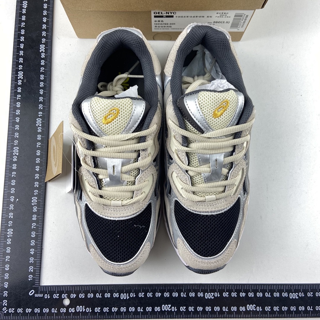 ASICS Gel-NYC Black Clay Grey NYC (Cream Yellow) - Image 8