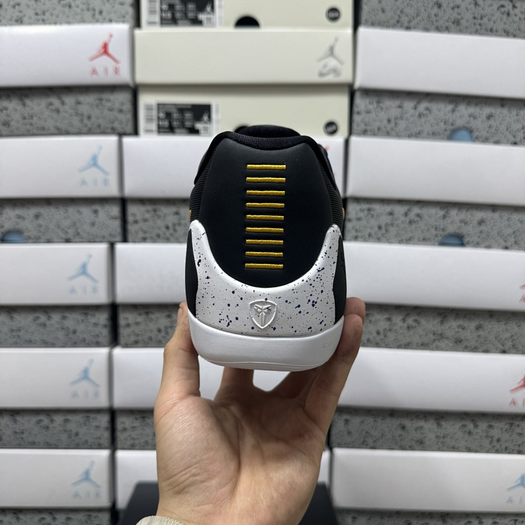 Nike Kobe 9 EM Low Protro TB Black University Gold ZK9 - Image 3
