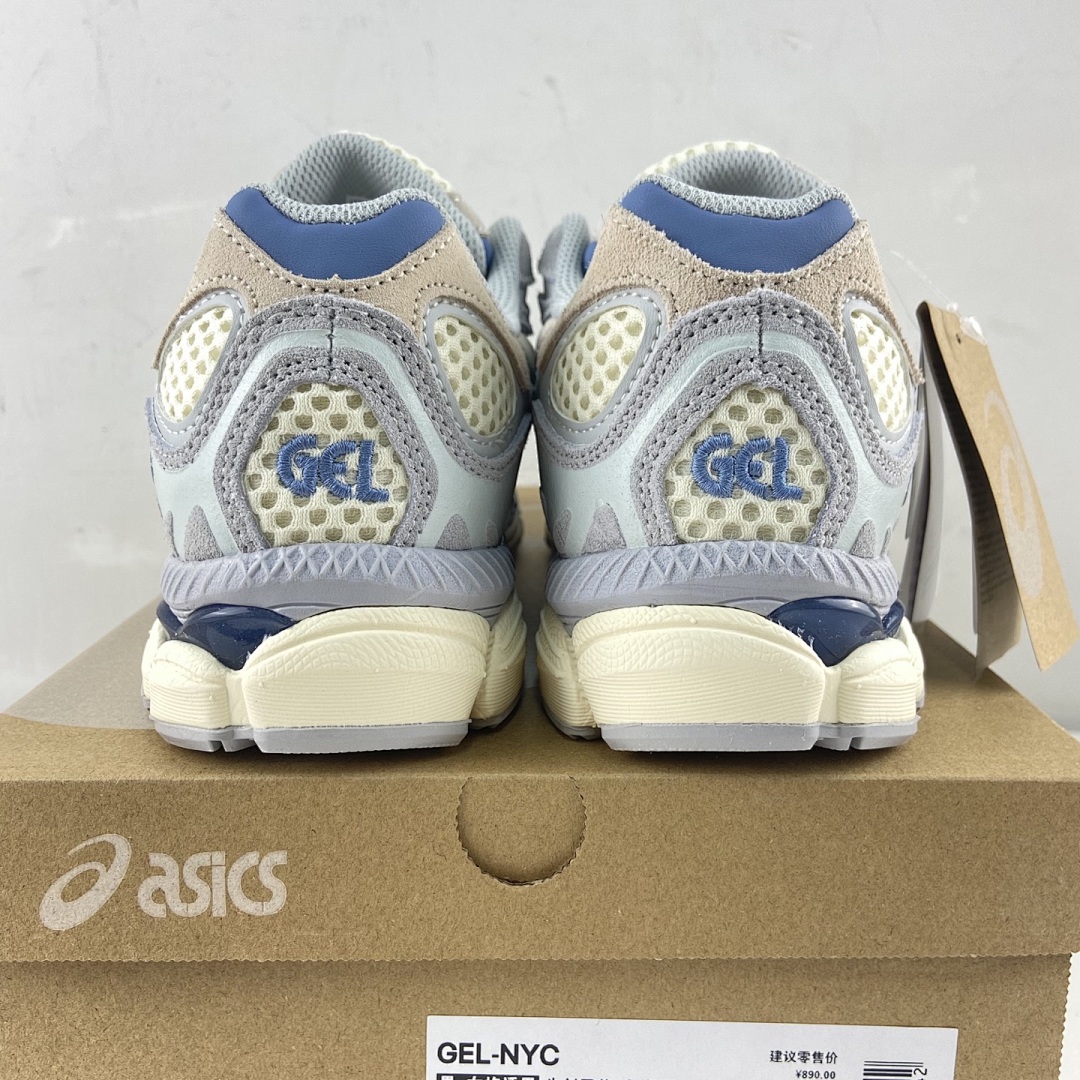 ASICS Gel-NYC Ivory Mid Grey NYC (Cream Light Blue) - Image 3