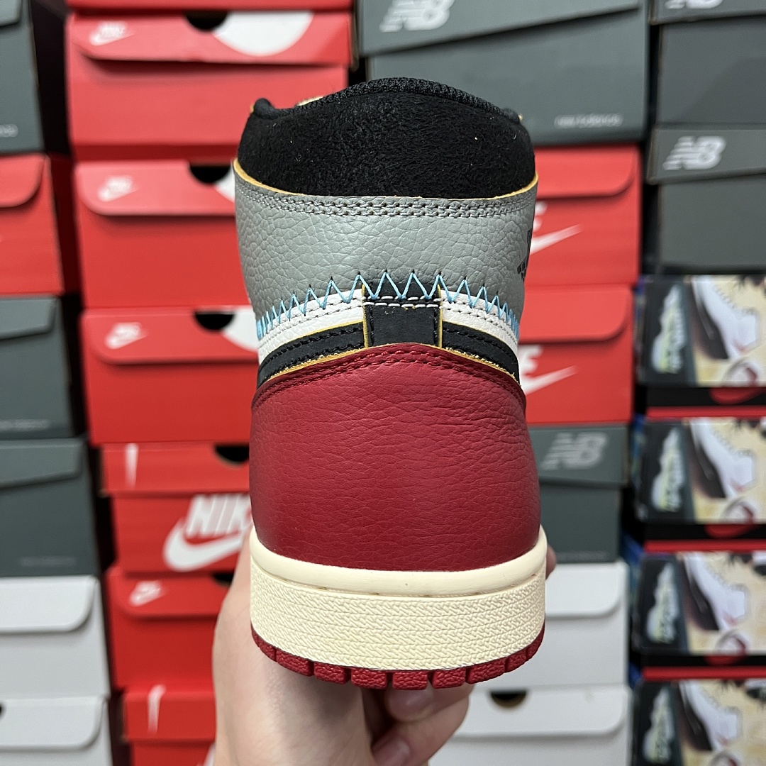 Nike Union LA Chicago Shadow UN Patchwork (Grey Red) - Image 4