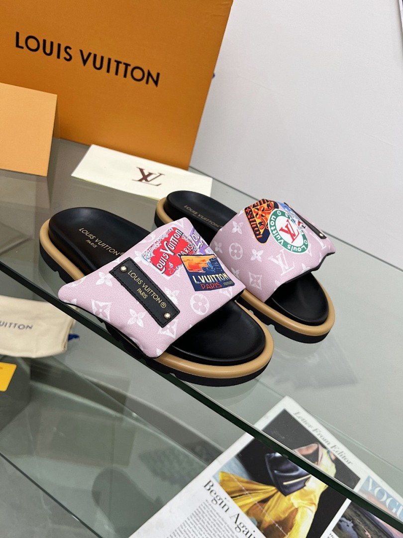 Louis Vuitton Velcro Slippers - Image 7