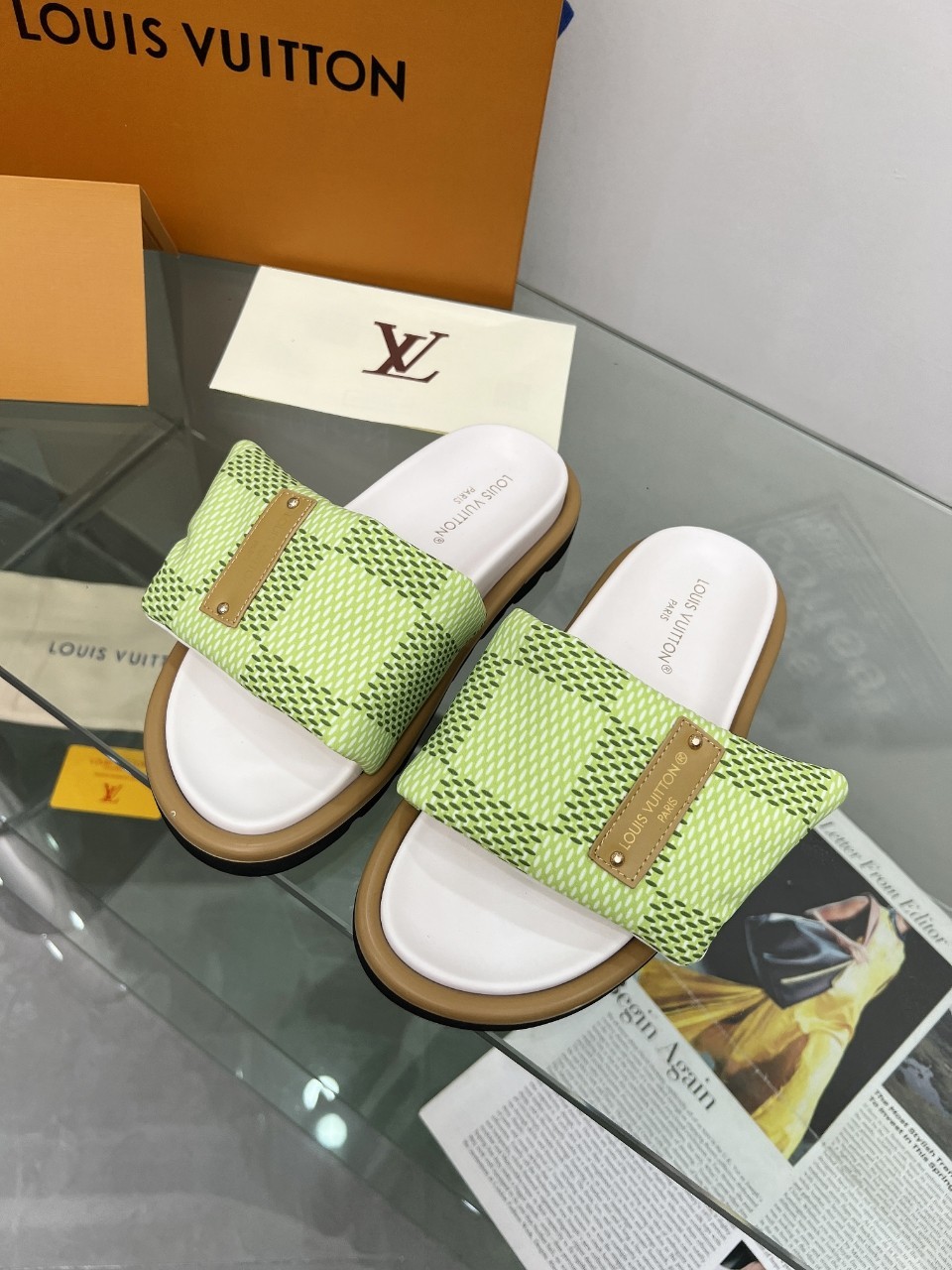 Louis Vuitton Velcro Slippers - Image 10