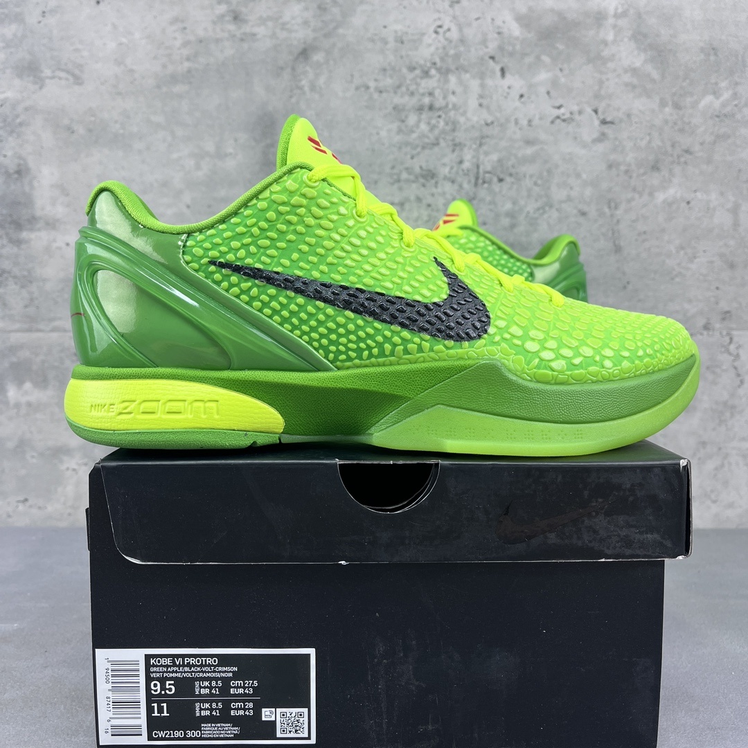 Nike Kobe 6 Protro Grinch ZK6 - Image 10