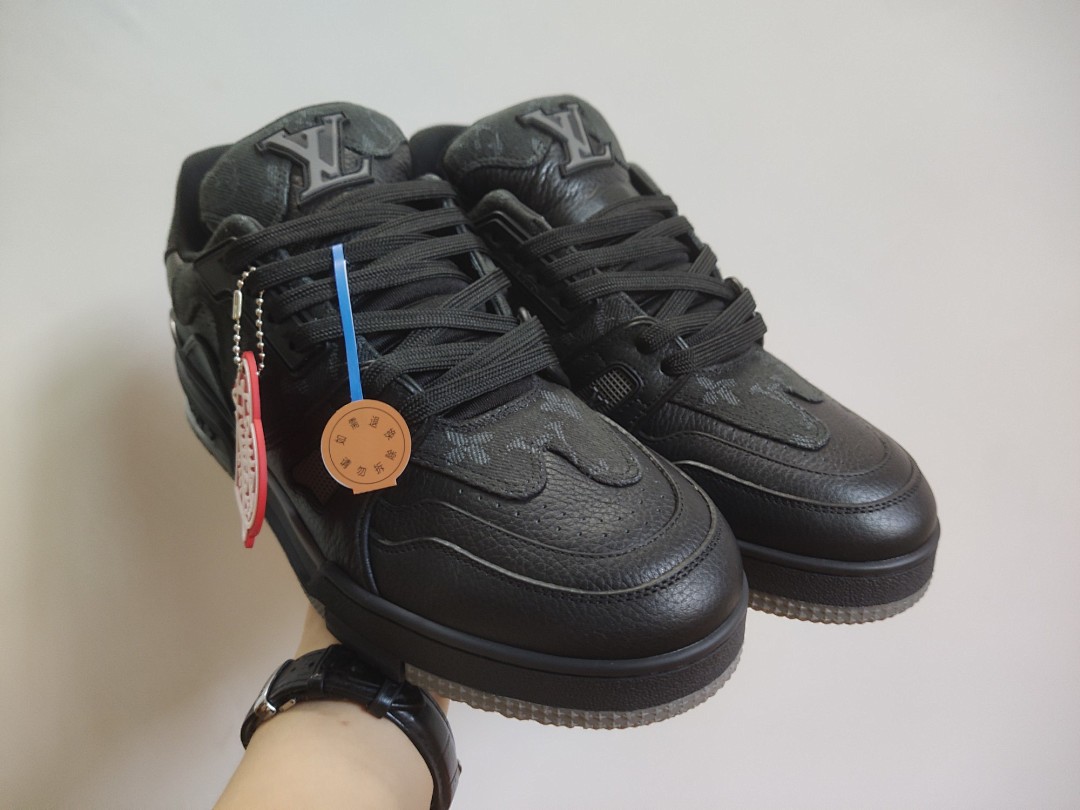 Louis Vuitton LV Trainer X Nigo Black Denim - Image 8