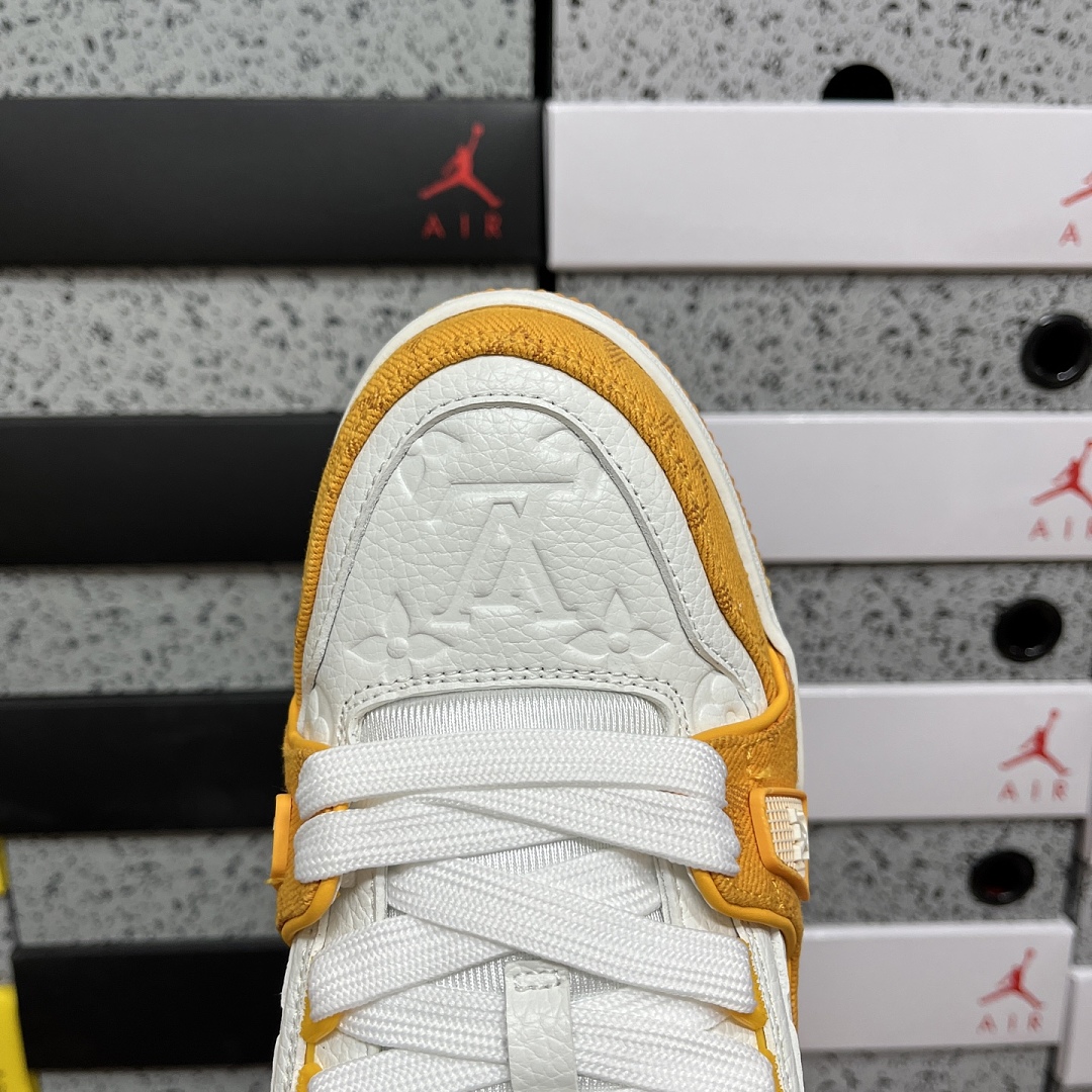 Louis Vuitton Trainer (Orange Yellow White) - Image 4