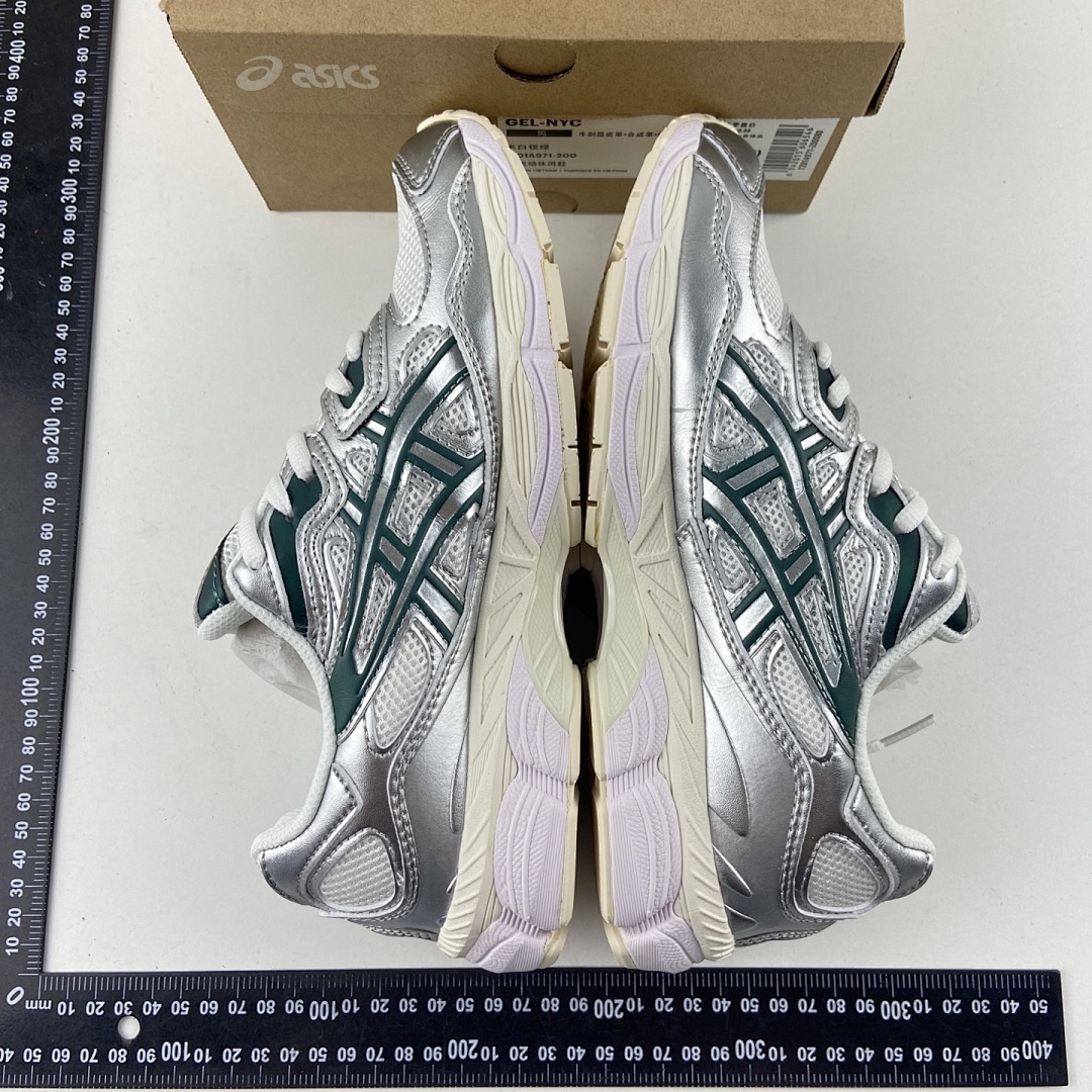 ASICS Gel-NYC Cream Kale NYC Off (White Silver Green) - Image 10