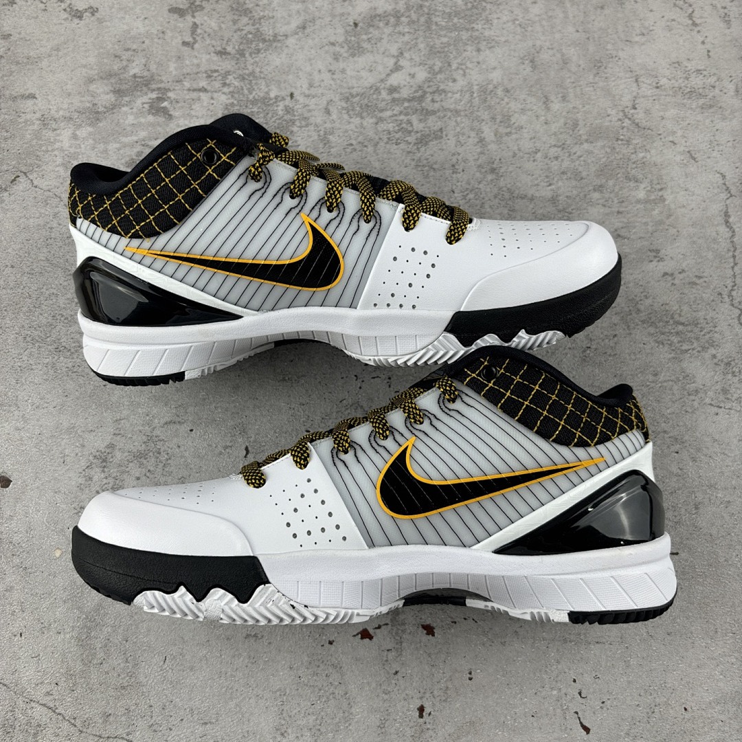Nike Kobe 4 Protro White Black Del Sol ZK4 (Yellow) - Image 2