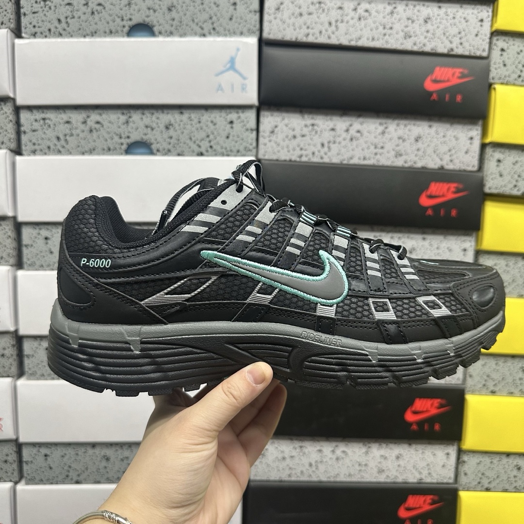 Nike P-6000 Black Hyper Turquoise Cool (Grey) - Image 5
