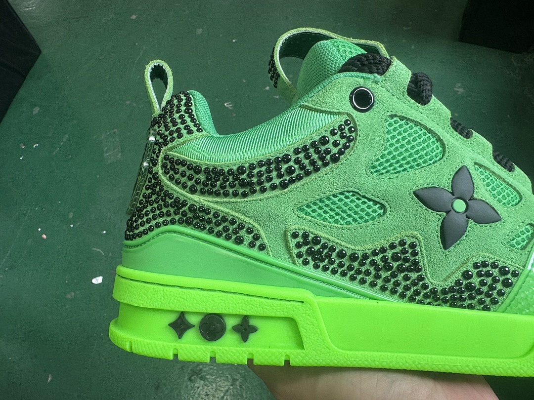 Louis Vuitton LV Skate Fluorescent Green Sports Shoes - Image 6