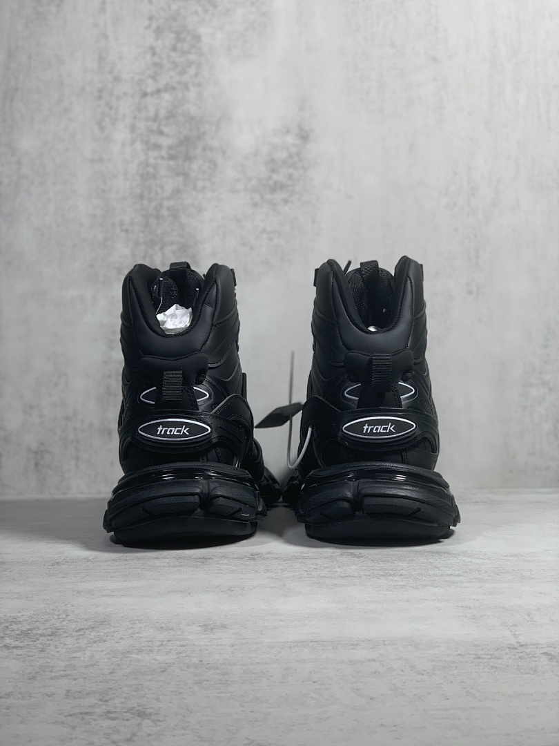 Balenciaga Track High Top Leather (Black) - Image 4