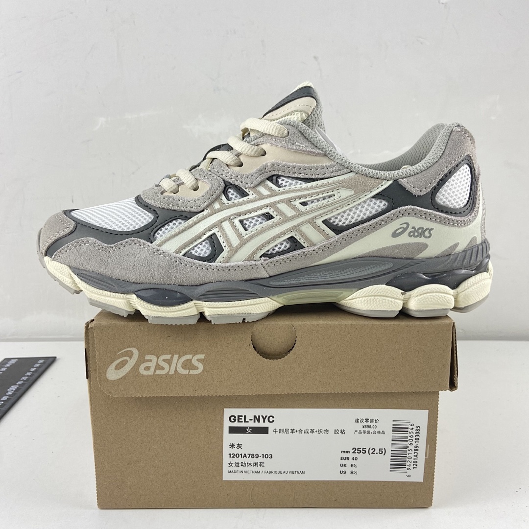 ASICS Gel-NYC Oyster Grey NYC (Cream) - Image 2