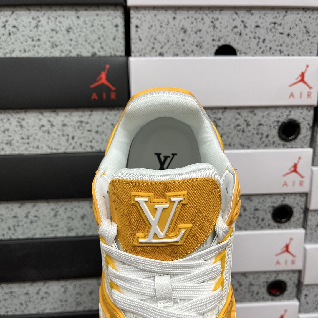 Louis Vuitton Trainer (Orange Yellow White) - Image 5