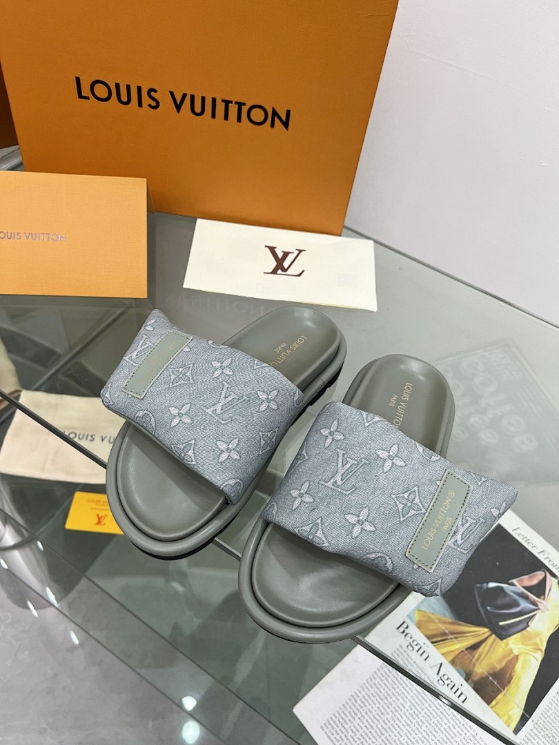 Louis Vuitton Velcro Slippers