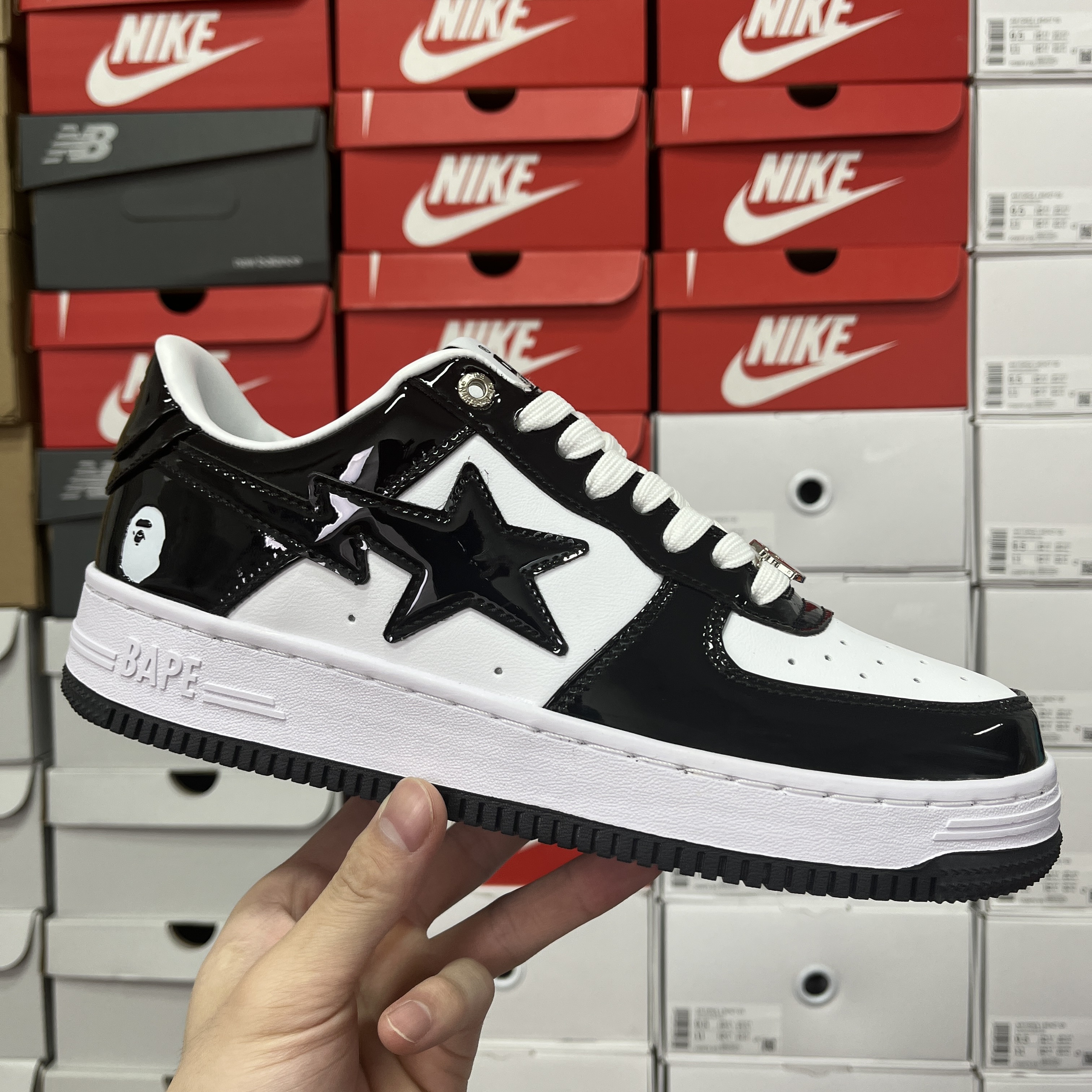 Bape A Bathing Ape Bape Sta Low (Black) - Image 10