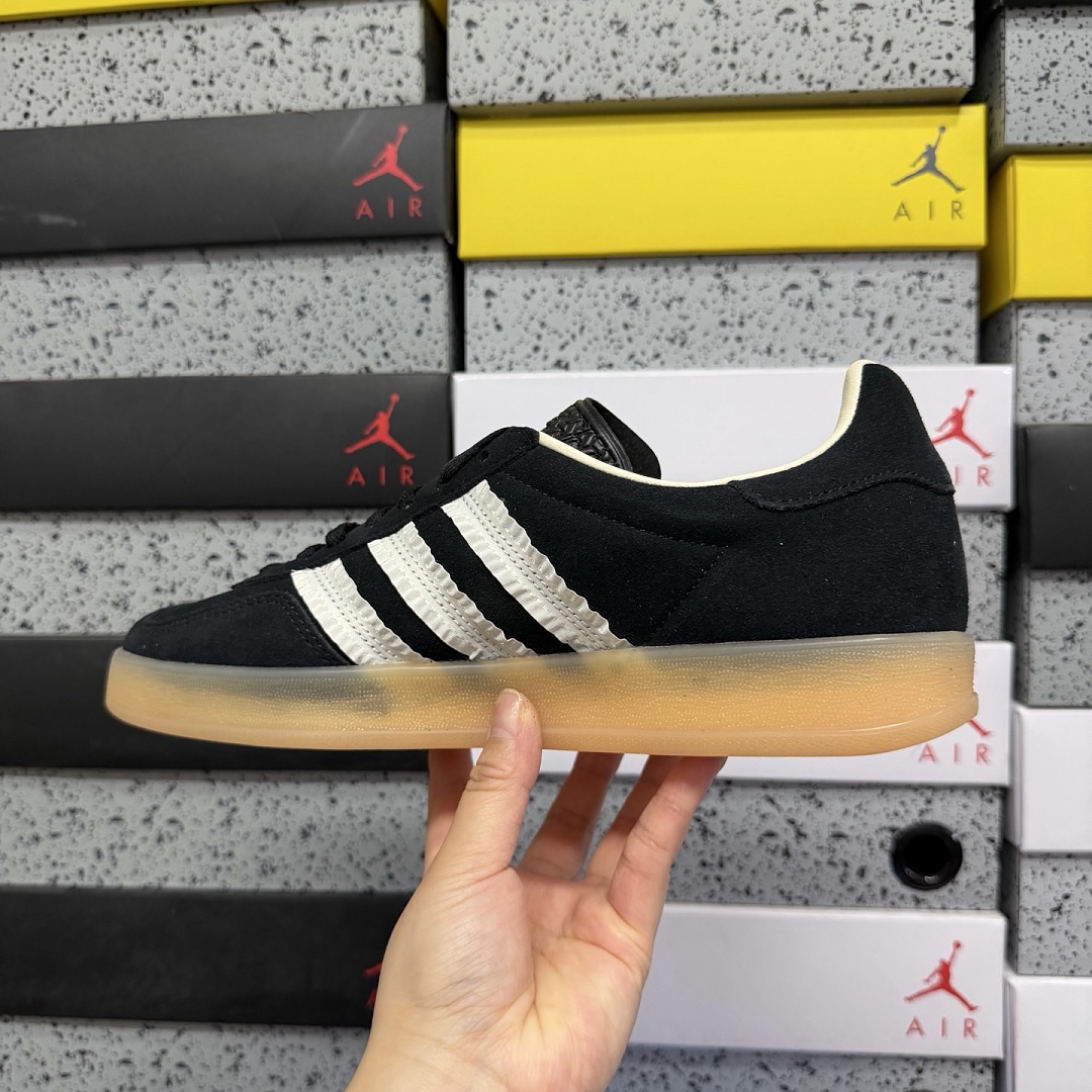Adidas Gazelle Indoor Core Black Cream White Gum JS1412 - Image 10