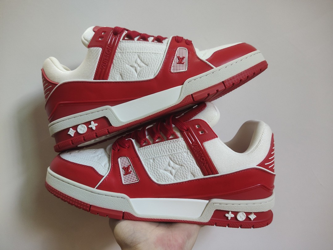 Louis Vuitton LV Trainer (Red White) - Image 6