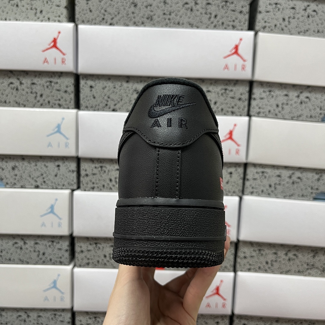 Nike Air Force 1 Low Supreme (Black) - Image 8