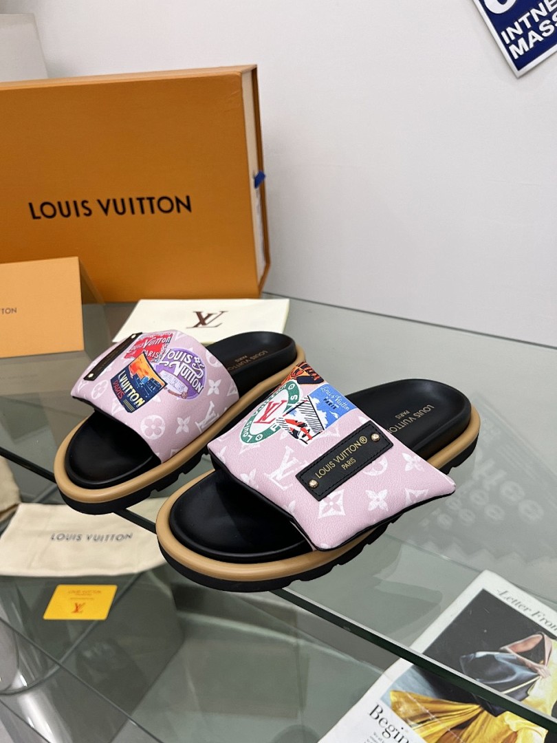 Louis Vuitton Velcro Slippers - Image 6