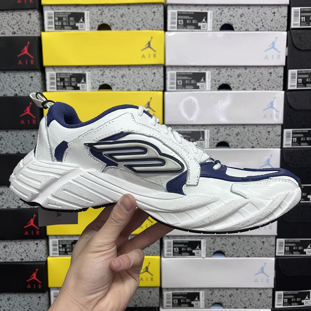 Balenciaga Monday Shoe IN Navy/White 16 Gen (White Blue) - Image 3