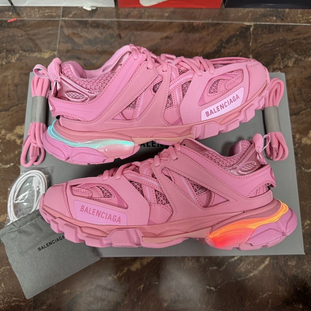 Balenciaga BLCG Track LED (Plum Red) - Image 10