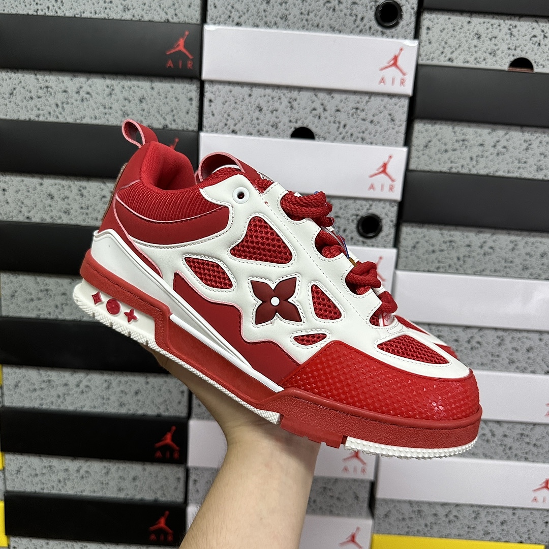 Louis Vuitton Skate Sneaker SK8 (White Red) - Image 9