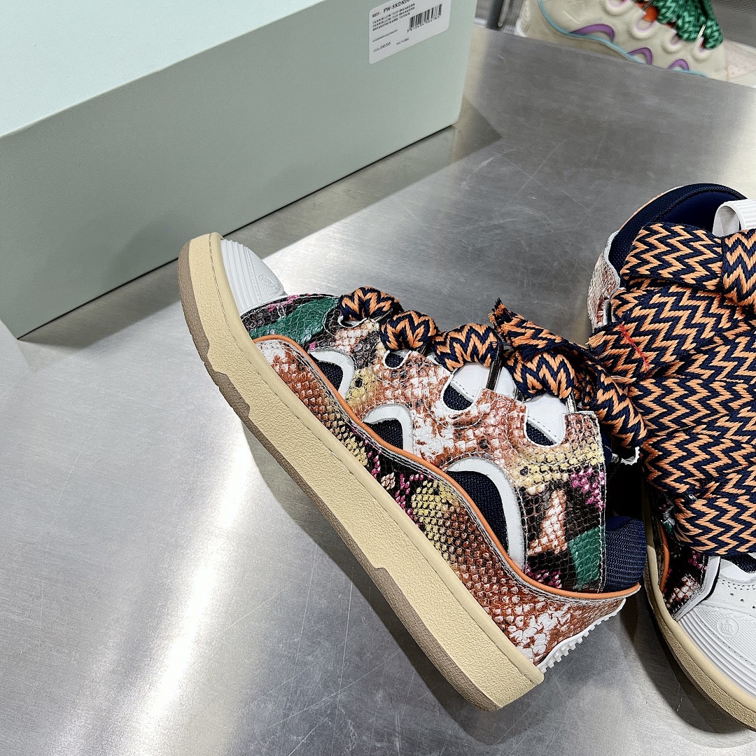 Lanvin FoShan Batch Lanvin Leather Curb Sneakers Three Generations - Image 64